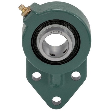 Dodge Industrial Flange Block Bearing; 3 Bolt Flange Bracket; 3/4 in. Bore; 7/8 in. Bolt Spacing; 1 Piece Solid FB-SC-012-NL